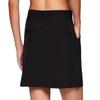 Avalanche Women's Quick Dry Woven Golf Hiking Skort with Pockets Black Ribbed Side S view 4