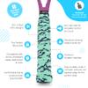 Get A Grip - Custom Tennis Racket Grip Tape - Anti-Slip/Quick-Drying Tennis Overgrips - Precut Badminton Racket Grip with Finishing Tape (Liquid Motion, 1 Grip) view 2