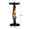 BV Bike Pump out of durable Steel - Bicycle pump 160 PSI high Pressure, Bike Tire Pump 17/24 inch Smart Valve Head, Schrader bike pump with gauge, Automatically Reversible Presta & Schrader, ball pump view 2
