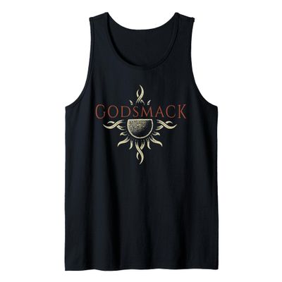 Godsmack Logo Sun On Black Tank Top
