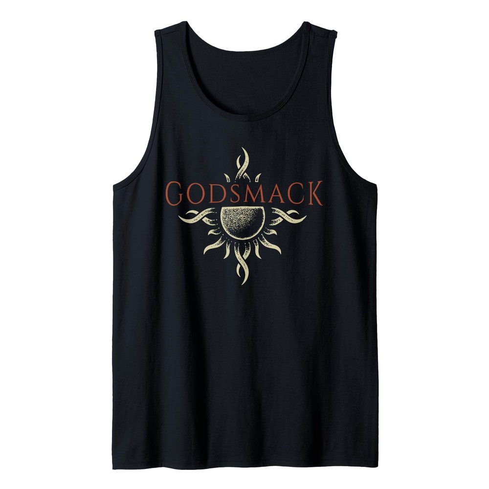 Godsmack Logo Sun On Black Tank Top