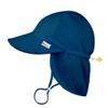 green sprouts i Play UPF 50+ Breathable Eco Flap Hat, Quick-Dry, Breakaway Safety Clasp, Standard 100 by Oeko-TEX Certified - Navy 9-18 mo view 1
