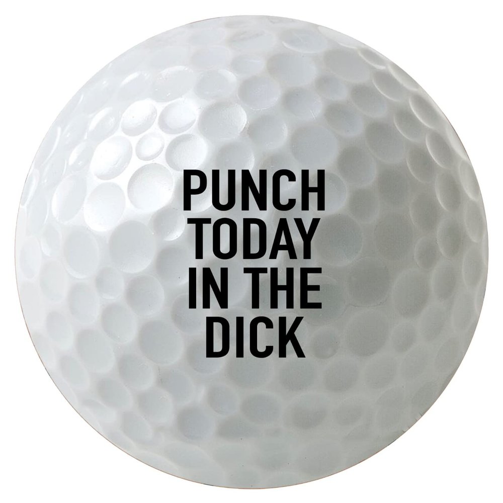Moonlight4225 Punch Today in The Dick 3-Pack Printed Golf Balls