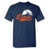 Xtreme Apparrel Detroit Baseball Skyline Men's Fan T-Shirt (Navy T-Shirt, XL) view 1
