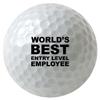 Moonlight4225 World's Best Entry Level Employee 3-Pack Printed Golf Balls view 1