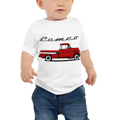 1957 Chevy Cameo Pickup Truck Antique Collector Custom Art Baby Jersey Short Sleeve Tee