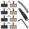 4 Pairs Bicycle Disc Brake Pads Compatible for Shimano Brake Pads SLX Deore XT M615 M675 M666 M785 M985 M987 M988 M6000 M7000 M8000 M8020 M9000 M9020 MTB Bike Brake Pads(with 3 Installation Tools) view 1