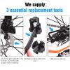 4 Pairs Bicycle Disc Brake Pads Compatible for Shimano Brake Pads SLX Deore XT M615 M675 M666 M785 M985 M987 M988 M6000 M7000 M8000 M8020 M9000 M9020 MTB Bike Brake Pads(with 3 Installation Tools) view 2