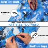 Blue Shade Netting,Edge-Wrapped,Thickened Fixed Rope,A Good Choice for Hunting,Concealment and Sun Protection Custom Size Camouflage Netting.(Size:2mX6m) view 3