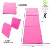 Iron Bar Expandable Gymnastics Bars for Kids with 6'x2' FT Tumble Mat, Junior Training Horizontal Kip Bar Adjustable Height for Children Gymnastic Bar Playground, Folding Jungle Gym Monkey Bars Yellow view 3