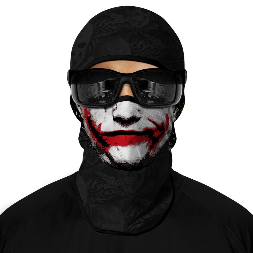 3D Balaclava Ski Mask Motorcycle Full Face Mask Outdoor Tactical Hood Headwear Mask Ghosts Skull Mask Men Women for HalloweenStyle c