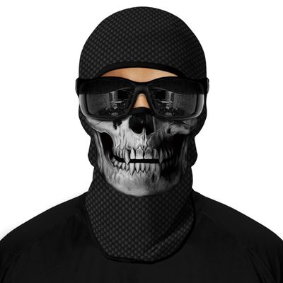 3D Balaclava Ski Mask Motorcycle Full Face Mask Outdoor Tactical Hood Headwear Mask Ghosts Skull Mask Men Women for HalloweenStyle k