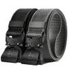 KEMISANT Mens Tactical Belt 2Pack, Military Rigger Work Belt for Heavy Duty 1.5" Nylon Web Easy Replacing Design(Black/Light Gray,30"-34" Waist Adjustable) view 1