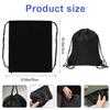 Sliverdew 2 Pcs Black Drawstring Backpack Bags Sports Cinch Sack String Bags Drawstring Gym Bag Draw String Backpack Bulk Swimming String Bags view 2