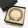 To My Badass Stepdaughter Cuban Link Bracelet From Mom & Dad, Stepdaughter Birthday Gifts for Stepdaughter Sarcastic, Motivational, Stepdaughter Message Card Mother's Day Father's Day Graduation Gifts view 2