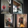 Double End Punching Bag Kit | PU Leather Punching Ball Set with Adjustable Cords, Pump, Double End Bag Boxing Equipment for Home and Gym - Leather Boxing Ball Kit, Boxing Equipment, Floor to Ceiling view 3