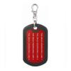 Insulin Dependent Type 1 Diabetic Tag Medical Alert Zipper Pull Bag Tag (Red)-Customizable view 2