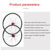 ZECHAO Cycle Wheel,26/27.5/29inch Carbon Fiber Flower Drum Front 2 Rear 5 Bearings 24 Holes Bike Cycling Accessories (Color : Black, Size : 26inch) view 3