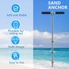 BALAVA 36" Sand Anchor,Chromium-Plated Steel Boat Screw Anchor with Removable Handle,Boat Sand Anchor with Bungee Dock LineShallow Water Anchor for Jet Ski,PWC,Pontoon,Kayak,Canoe view 4