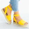 Ladmiple Women'S Sandals Dressy Topic Open Toe Buckle Ankle Strap Espadrilles Flatform Wedge Casual Sandal view 3