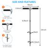 24" Sand Anchor,Chromium-Plated Steel Boat Screw Anchor with Removable Handle,Boat Sand Anchor with Bungee Dock Line,Shallow Water Anchor for Jet Ski,PWC,Pontoon,Kayak,Canoe view 2