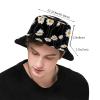 Unisex Daisy Flower Bucket Hat Beach Sun Hat Aesthetic Fishing Hat for Men Women Teens view 3