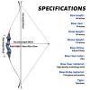 60 Inch Black Hunter Recurve Bow 20-60lbs Takedown Archery Bow Set Right Hand Bow and Arrow Adult for Outdoor Hunting Target Practice (35LBS) view 3