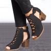 Ladmiple Wedge Shoes For Women Wide Width Espadrilles Sandals for Women Flat,Wedges Sandals Platform Casual Summer Middle Heels Open Toe Sandals view 3