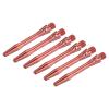 PATIKIL 35mm Aluminum Dart Shafts, Medium 2BA Thread Dart Stems Dart Accessories Throwing Fitting for Steel Tip - 6 Pack (Red) view 1