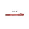 PATIKIL 35mm Aluminum Dart Shafts, Medium 2BA Thread Dart Stems Dart Accessories Throwing Fitting for Steel Tip - 6 Pack (Red) view 2
