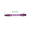 PATIKIL 45mm Aluminum Dart Shafts, Medium 2BA Thread Dart Stems Dart Accessories Throwing Fitting for Steel Tip - 3 Pack (Silver Tone, Purple) view 2