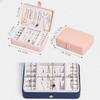 ArtsPavilion Small Jewelry Organizer Box, Travel Jewelry Case for Women Teen Girls, Portable Jewellery Storage Boxes Holder for Necklaces Rings Bracelets pink view 2