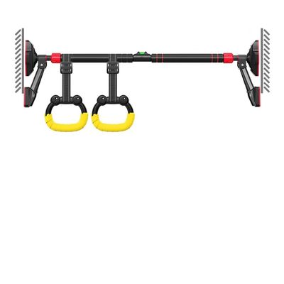 Chin Up Bar Portable Wall-Mounted Pull-up bar, Home Office Steel Fitness Horizontal bar with 3 Anti-Slip Bases, Adult tee Kids Training Equipment (Color : Style 2, Size : 78-98cm/30.7-38.5")