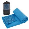 Yuilgdo Yoga Towels, Non Slip Hot Yoga Mat Towel with Grip Dots,Super-Absorbent Soft Microfiber Yoga Blanket for Pilates, Fitness and Workout 72inch x 24inch (Blue) view 1