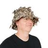 QuikCamo Mens Mossy Oak Shadow Grass Blades 3D Leafy Camo Bucket Hat with Built-in Face Mask for Turkey Hunting - Adjustable Size view 3