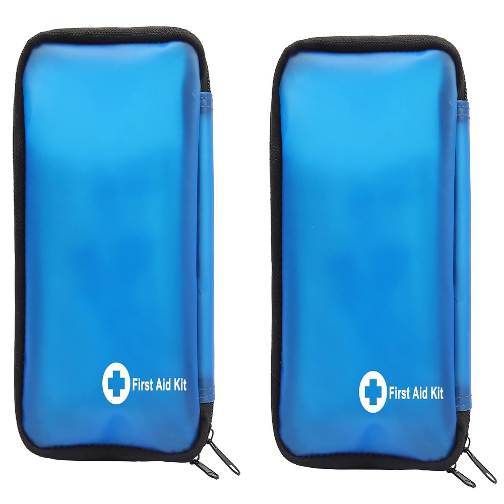 Galaxy 131 Pcs First Aid Kits Small All Purpose for Survival Emergency Trauma Military Tactical Medical School Office Home Hunting Camping Hiking Traveling Fishing Driving..IFAK EMT Bag (2 Packs)