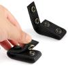 FRTKK Duty Belt Keeper with Double Snaps for 2" Wide Belt, Security Tactical Belt Police Military Equipment Accessories (Black-4Pack) view 2