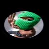 FK FORKICKS Knitted Balaclava Ski Mask - 3 Hole Full Face Winter Warm Beanie with Adjustable Thermal Fleece Lining for Men & Women Outdoor Sports (Skiing/Cycling/Hiking) Green view 4