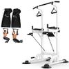 Home Gym Exercise Gym Power Tower, Dip Station Pull Up Bar, Height Adjustable Power Tower Station, for Strength Training, Workout Abdominal Exercise, for Home, Officewhite-Cantilever Belt ( Color : Wh view 1