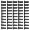 50 Pieces Sturdy Bike Spoke Nipples, Wheel Spoke Nipples Decor Spokes Protector Guards Brass Bicycle Spoke Caps for Mountain Road Bike BMX, Black, 13mm 13G view 1