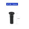 50 Pieces Sturdy Bike Spoke Nipples, Wheel Spoke Nipples Decor Spokes Protector Guards Brass Bicycle Spoke Caps for Mountain Road Bike BMX, Black, 13mm 13G view 2