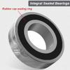 1-1/8" Mountain Bike Headsets 44mm, Bike Headset Spacer, Headset Kit, Bearing Straight Tube Fork Internal (Color : Black, Size : 42 * 42mm) view 4