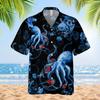Octopus Hawaiian Shirts for Men,Funny Tropical Horror Hawaiian Shirt, Halloween Button Down Mens Hawaiian Shirts Short Sleeve 1 view 3