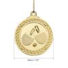 PATIKIL 2" Ping Pong Medals, 3 Pack Table Tennis Award Medals Set Gold Silver Bronze Medal with Ribbon Blue Yellow for Games Sports Competitions view 2