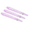 PATIKIL 45mm Dart Shafts, Medium 2BA Thread Plastic Dart Stems Dart Accessories for Steel Tip - 3 Pack (Purple) view 1