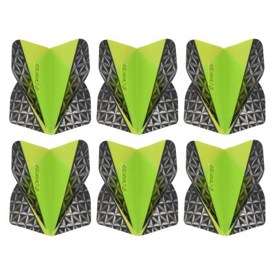 PATIKIL Dart Flights, 6 Pack PET Standard Darts Accessories Replacement Parts for Soft & Steel Tip, Black, Gray, Green