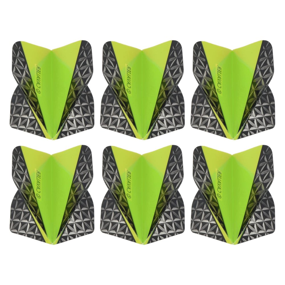 PATIKIL Dart Flights, 6 Pack PET Standard Darts Accessories Replacement Parts for Soft & Steel Tip, Black, Gray, Green