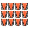 PATIKIL Dart Flights, 12 Pack PET Standard Darts Accessories Replacement Parts for Soft & Steel Tip, Black, Gray, Orange view 1