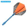 PATIKIL Dart Flights, 12 Pack PET Standard Darts Accessories Replacement Parts for Soft & Steel Tip, Black, Gray, Orange view 4