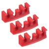 PATIKIL Badminton Stringing Racquet Load Spreader, 3 Pack Embedded Racket High Pounds Load Adapter Protector Stringing Machine Tool, Red view 1